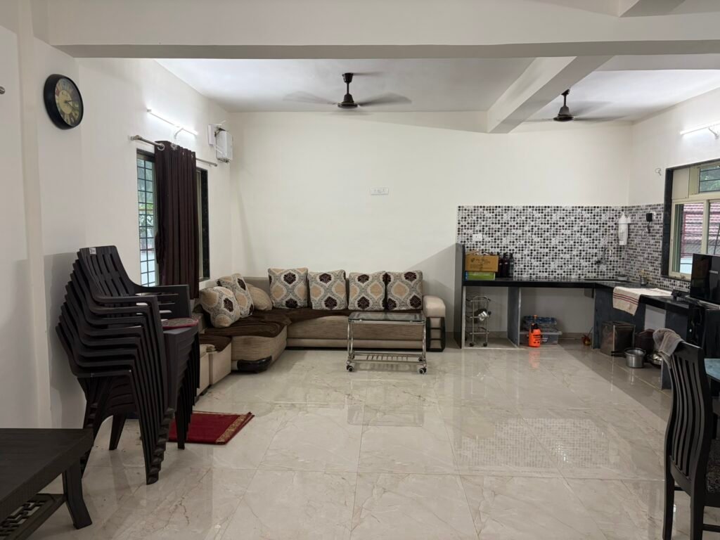 Nandan Villa Karjat, Living room kitchen
