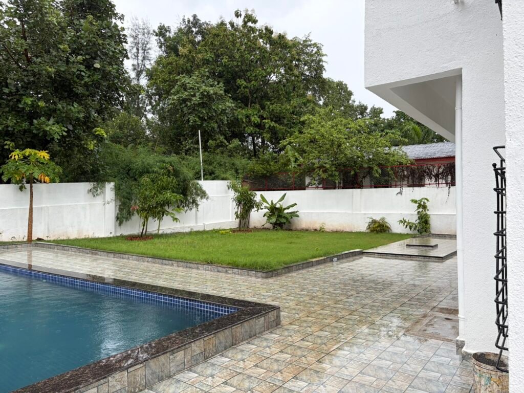 Nandan Villa Karjat, Pool lawn side